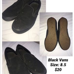 Black Slip on Vans